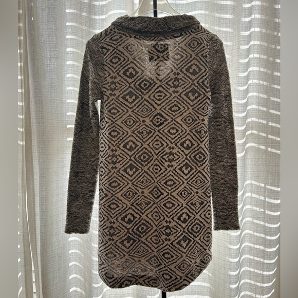 Anthropologie Konya Cowlneck Tunic Black Motif Sweater Tunic Small - Picture 6 of 16